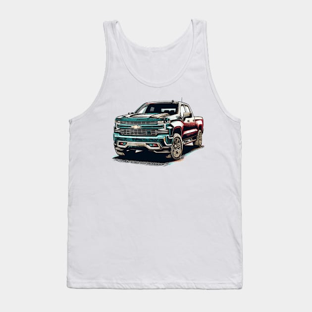 Chevrolet Silverado Tank Top by Vehicles-Art